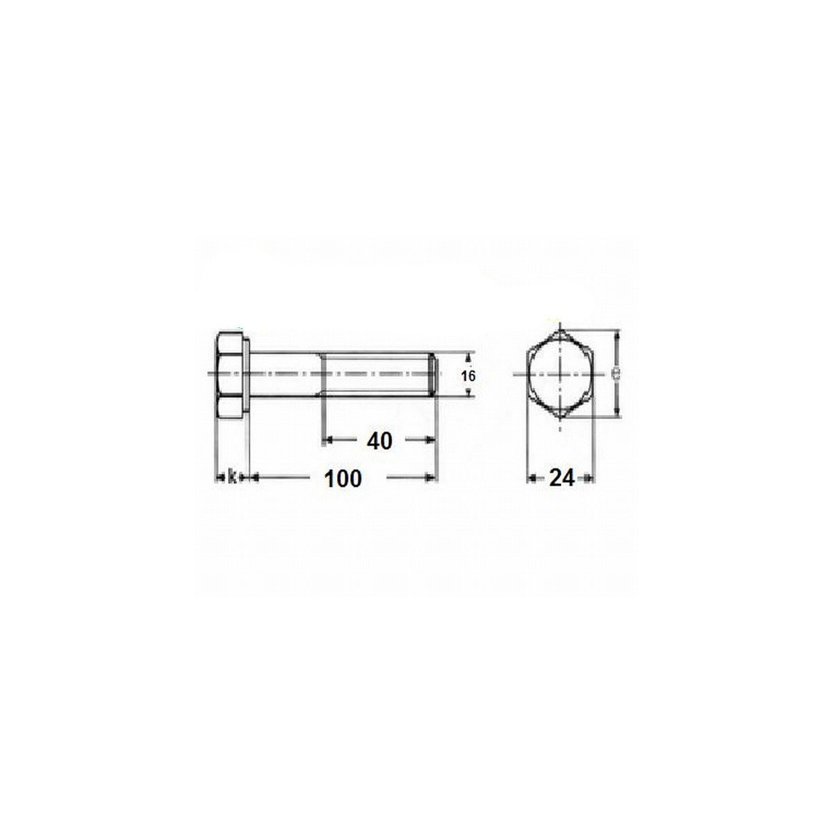 M16x100 screw