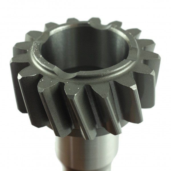Wałek skrzyni biegów 14T, 123 mm z zębatką 16T Kubota B2441, zęby skośne, 6C526-14114 | Traktor.com.pl