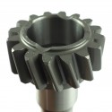 Arbre de boîte de vitesses 14T, 123 mm avec pignon Kubota B2441 16T, dents hélicoïdales, 6C526-14114