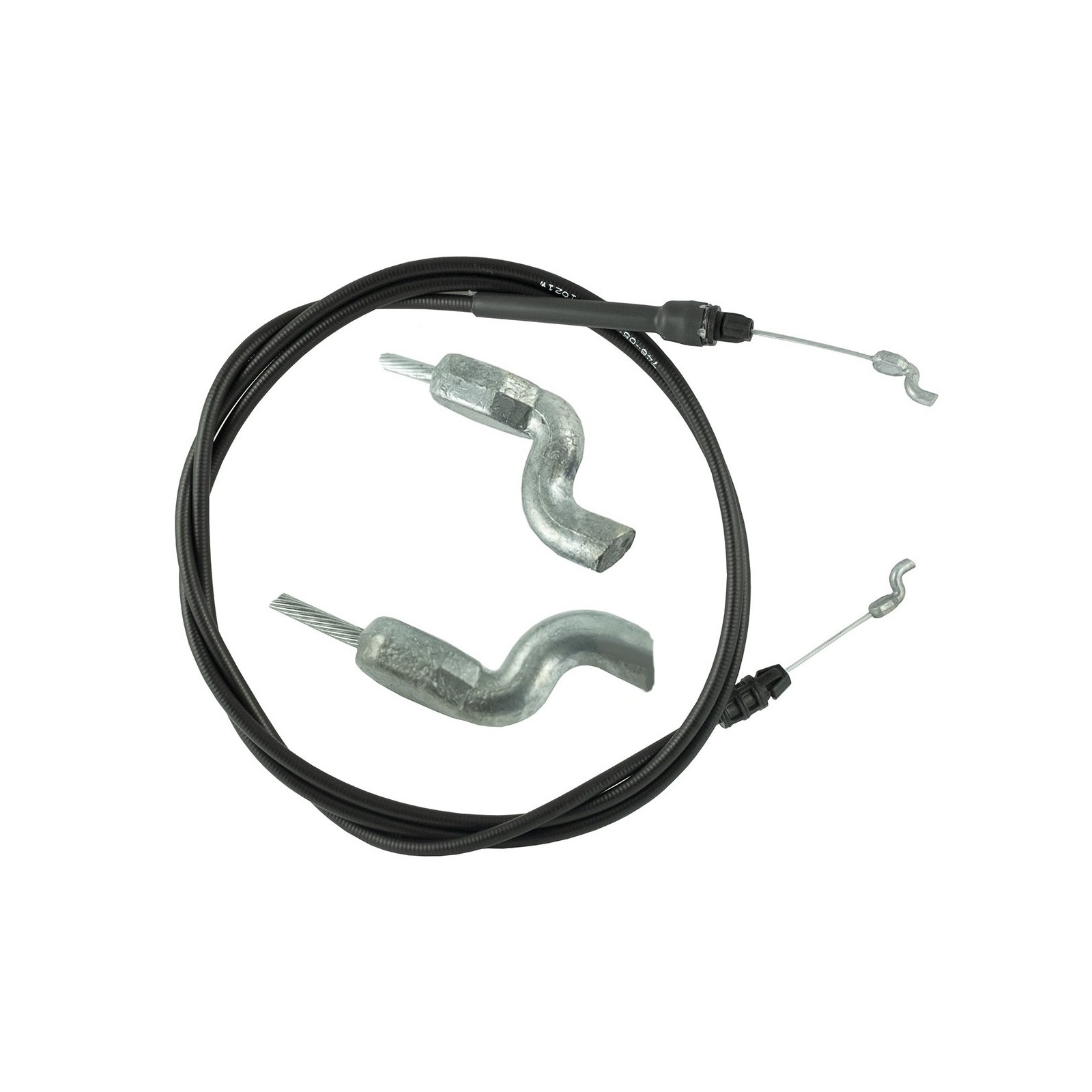 Câble d'embrayage 1620 / 1760 mm pour tondeuse à essence MTD 746-05105A, Cub Cadet, Craftsman