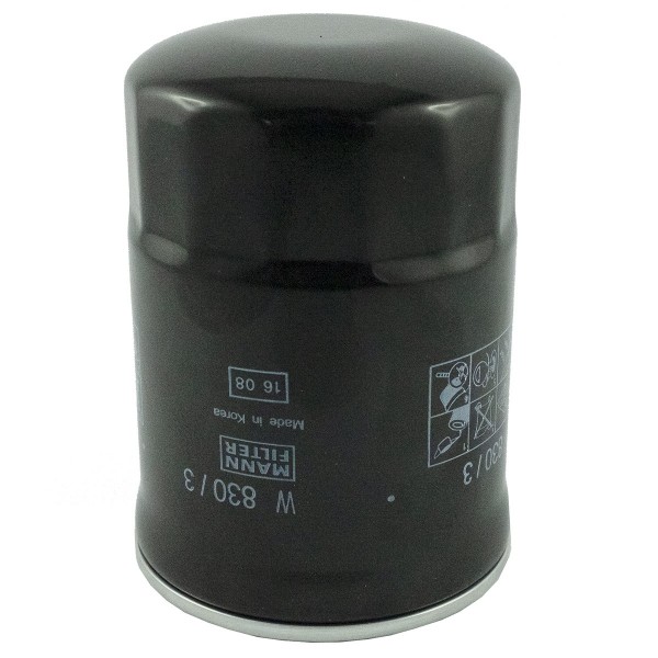 Filtre à huile moteur 89 x 123 mm, 3/4"-16UNF Mann, Hyundai