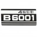 Autocollants Kubota B6001