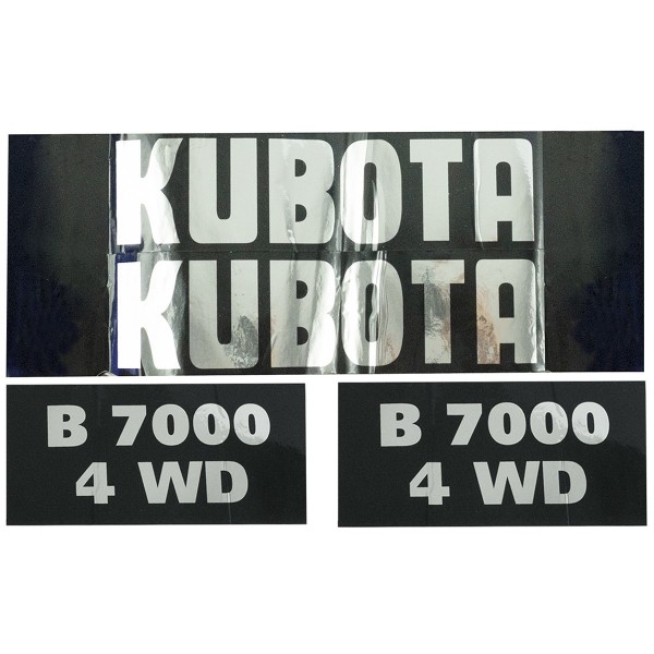 Kubota B7000 4WD Stickers