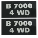 Naklejki Kubota B7000 4WD | Traktor.com.pl