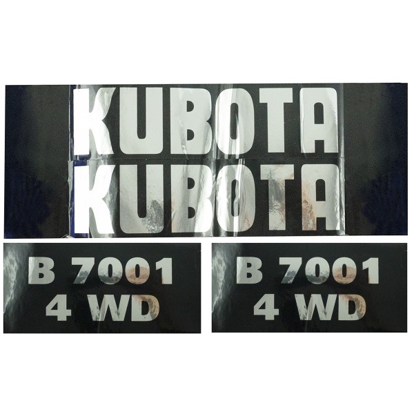 Kubota B7001 4WD stickers