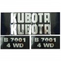 Autocollants Kubota B7001 4WD