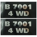 Kubota B7001 4WD stickers