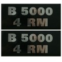 Kubota B5000 4RM stickers