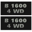 Autocollants Kubota B1600 4WD