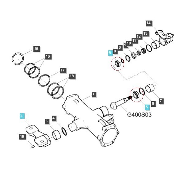 Ložisko 32006 / 29,80 x 55 x 17,90 mm / LS MT3,35 / LS MT3,40 / TRG285 / TRG283 / T0515-010024 / A1285084 / 40007981