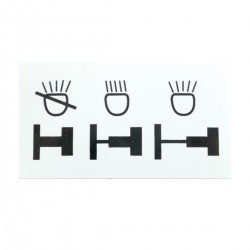Kubota B, Iseki TX, Yanmar YM, Hinomoto and other light position graphic sticker