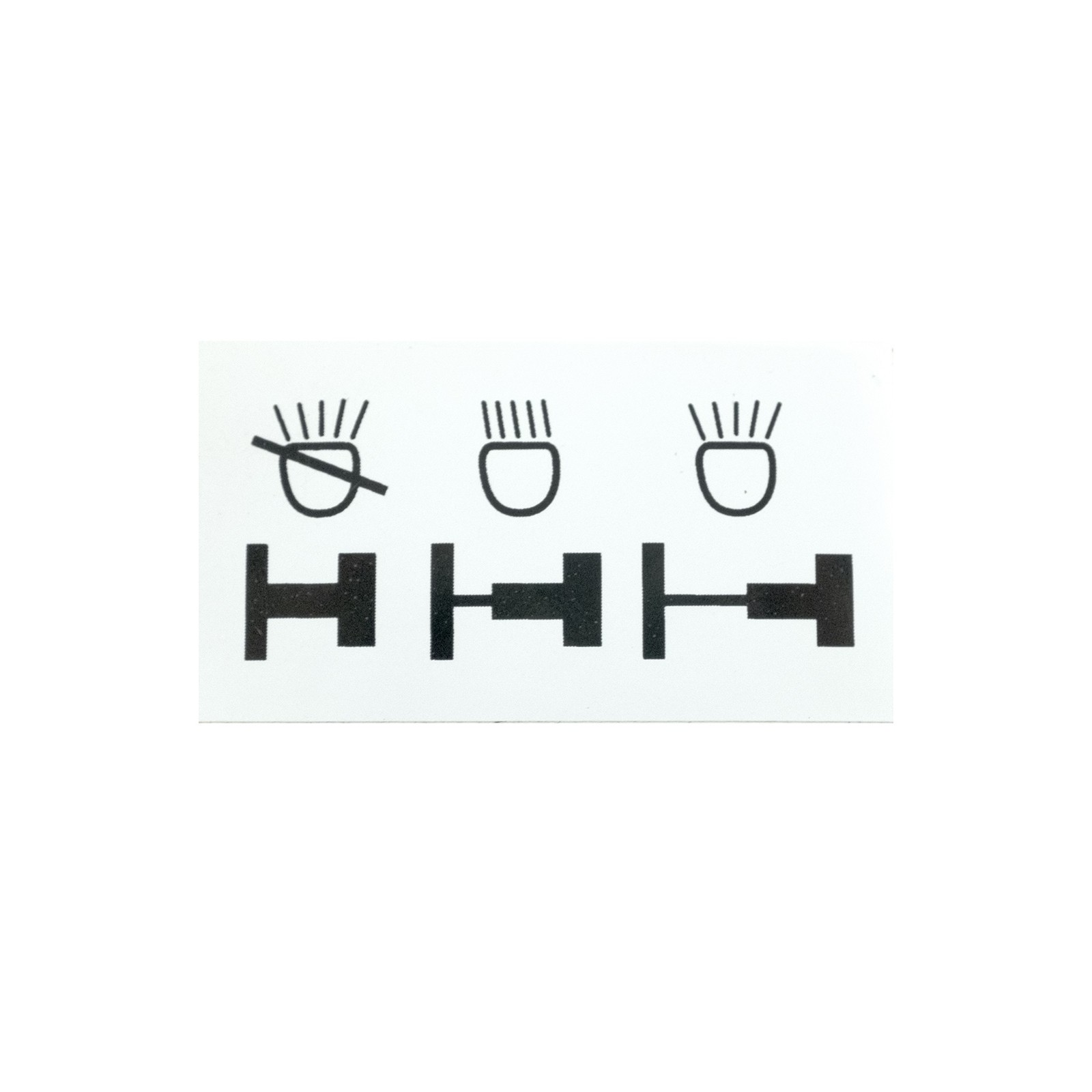 Autocollant avec graphiques de position lumineuse Kubota B, Iseki TX, Yanmar YM, Hinomoto et autres