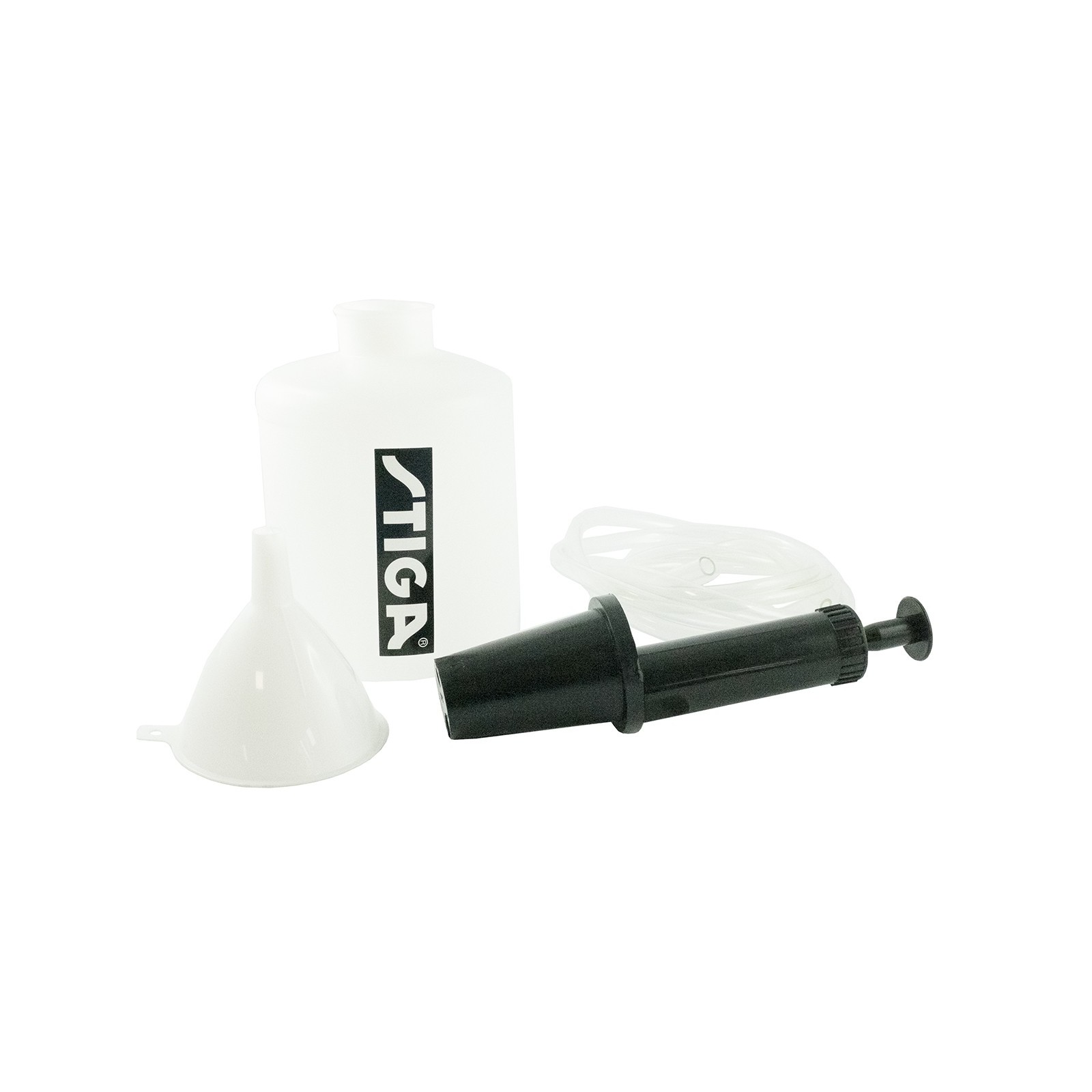 Kit d'extraction de carburant et d'huile / pompe à main + réservoir / STIGA / 1,6 l / 1134-9188-01