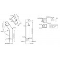 Frez palcowy 84 x 12 x 12 mm / do frezarki do pni FRP-I / LEWY | Traktor.com.pl