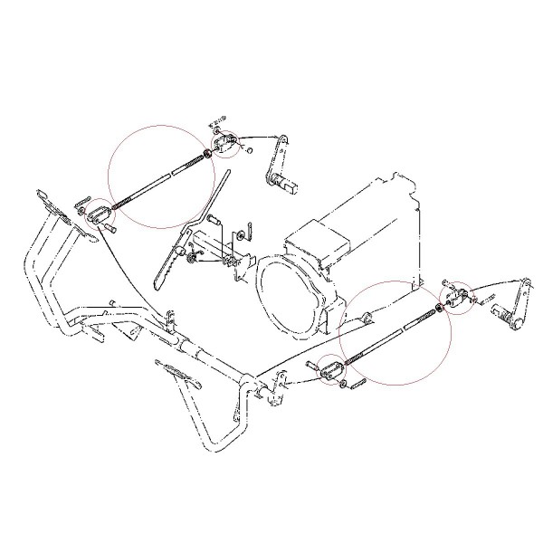 Brzdová páka, Kubota L3408, 390 mm, 5-01-025-06, 67800-44510, Kubota B2150, Kubota B20