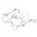 Tringlerie de frein, Kubota L3408, 390 mm, 5-01-025-06, 67800-44510, Kubota B2150, Kubota B20