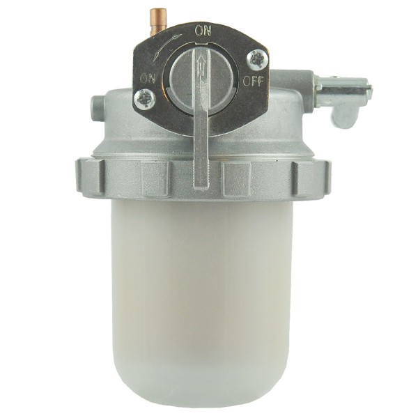 Kraftstofffilter mit Hahn und Filter / Kubota L275 / L1802 / L3408 / GL19 / GL21 / GL25 / GL26 / GL27 / GL29 / 6-01-105-01