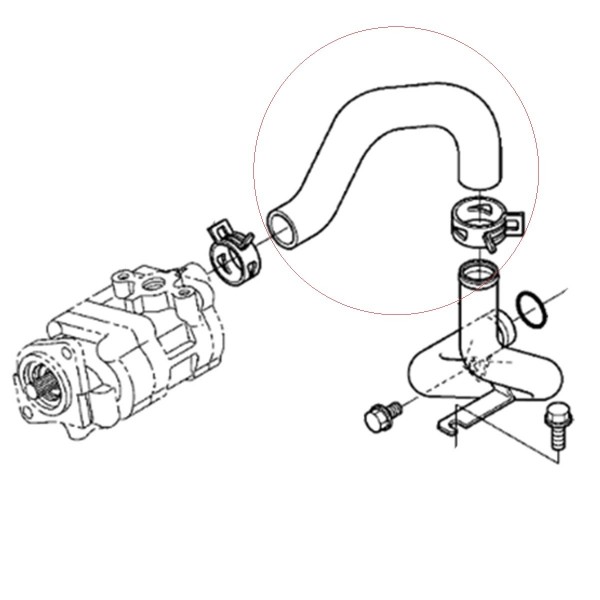Hydraulic hose TC220-33330 hydraulic hose Kubota L2501 L2800 L3200 L3500 L3408 L3700 L3800