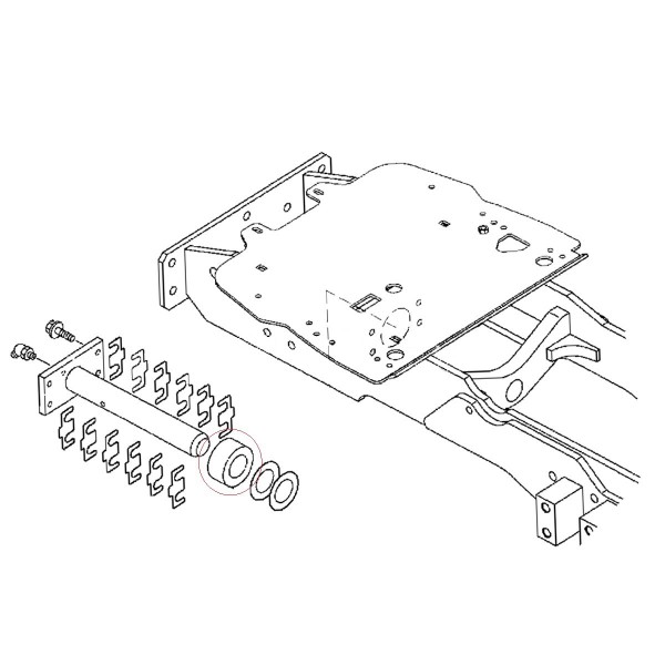 Funda 35 x 62 x 26 mm / Yanmar EF453T / Cub Cadet EX450 / 198240-11550 / 5-14-216-02