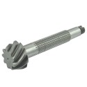 Crown wheel 39T/225 mm + pinion shaft 9T/22T/228 mm / Kubota L1500/L2201/L2601/L3001 / 34160-4321-1 / 5-19-104-05