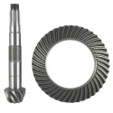43T 187mm crown wheel 9T 28T 230mm pinion Yanmar FX20 F22 FX22 F24 FX24 F215 FX215 F235