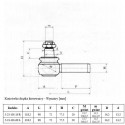 Kubota L2600 Linkes Stangenende