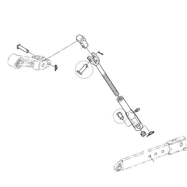 Čep tříbodového závěsu, CAT I, 22 x 78 mm, 22 x 78 mm, 36530-91543, 5-25-102-27, Kubota M7040, Kubota M9000, Kubota M9540