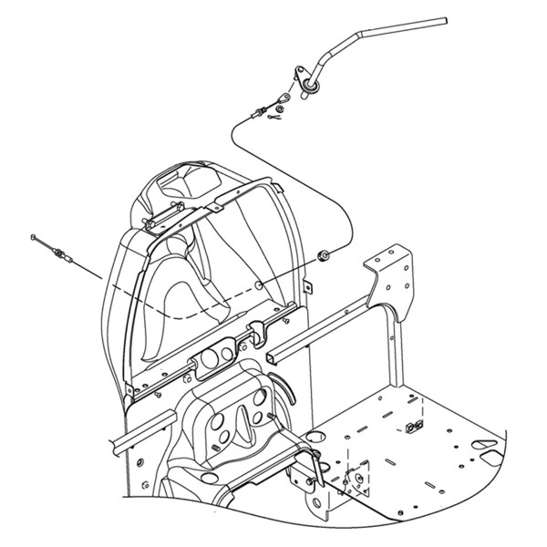 Câble d'accélérateur manuel 198200-01150 Yanmar EF227 EF230 EF233 EF235 EF352T 5-25-105-33