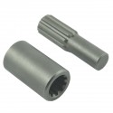 Shaft 10T/Ø16 mm / shaft connector 50 mm / 4WD / Iseki TL / 9-14-105-01