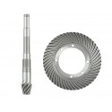Rueda de disco 20,5x9,3 cm 51T + rodillo impulsor 27,5 cm 8T Iseki TS2205
