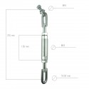 Stabilizator ramion TUZ , W9501-65052, Kubota L2808, Kubota L3408, 5-08-120-09