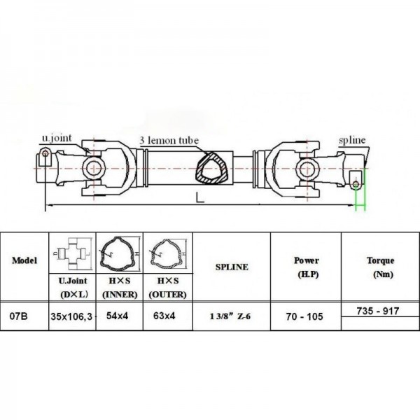 Cardan 07B - 90cm