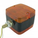 Clignotant d'aile de tracteur / 88 x 88 x 80 mm / 12V 10W / BA155 / Universel