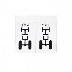 Autocollants 25x35mm (2 graphiques)