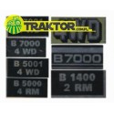 Stickers KUBOTA B7000,B7001,B5000,B5001,B6001,4WD (7 models)