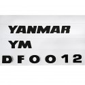 Duże naklejki YANMAR, 680*180mm