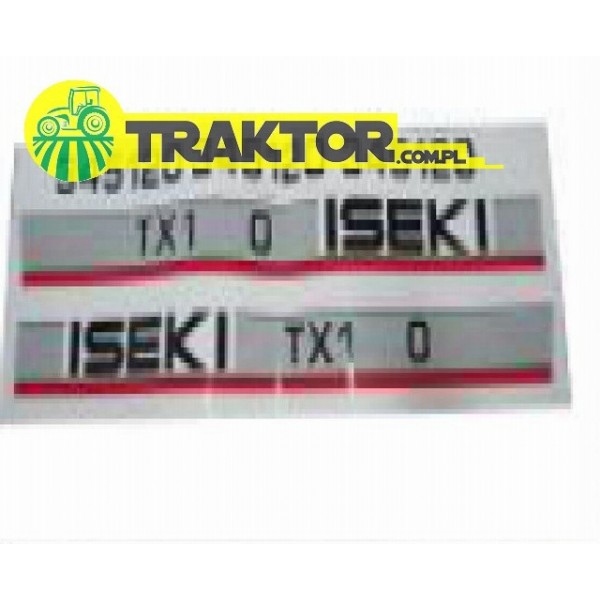 Large stickers, ISEKI : 800*210mm