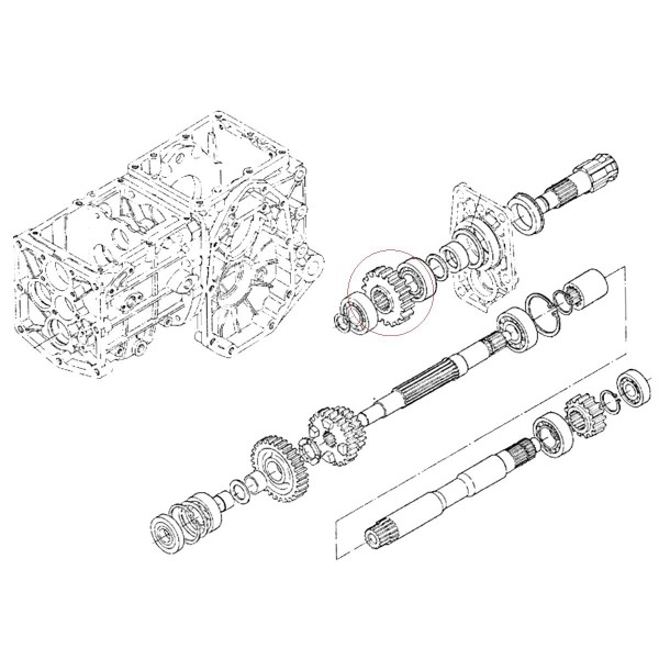 Gear, 66711-14791, pto, pto, 18Tx18T, B6001, B7001, B7100,