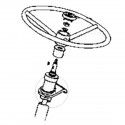 Lenksäulenabdeckung, 37150-16851, 5-21-104-04, Kubota L1500, Kubota L1501, Kubota L1801, Kubota L2000, Kubota L2001, Ku