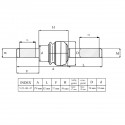 Verbindungsgelenk, 3A121-62980, 6-23-134-01, M5000, Kubota M5000, Kubota M5040, Kubota M5140, Kubota M6040, Kubota