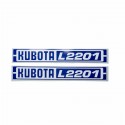 Jeu d'autocollants KUBOTA L2201
