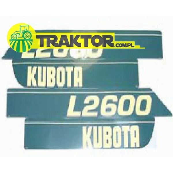 Juego de pegatinas KUBOTA L2600