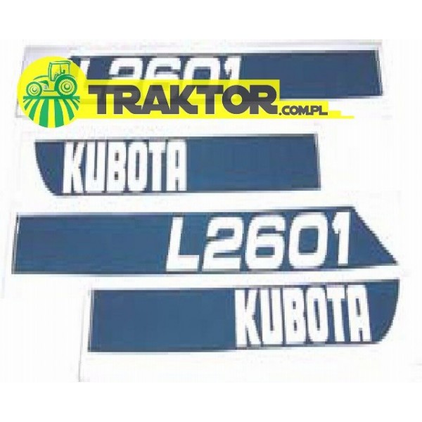 Zestaw naklejek KUBOTA L2601