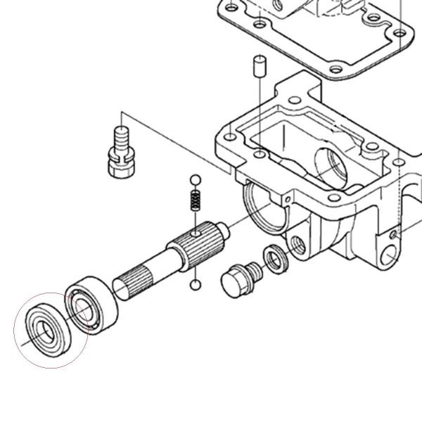 Tesnenie 09502-04710 20,50 x 47,25 x 10 mm Kubota L2250 L2350 L2502 L2600 L2800 L3408 L3800 AE1052E 5-08-210-02
