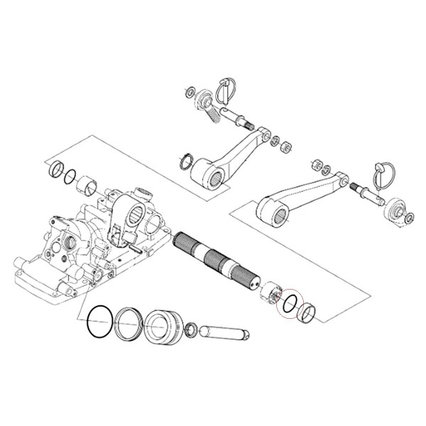 O-Ring, 04816-50450, 5-27-100-20, Kubota L3301, Kubota L3408, Kubota L3901, Dichtring, O-Ring der Lifterwelle, O-Ring der Vorder