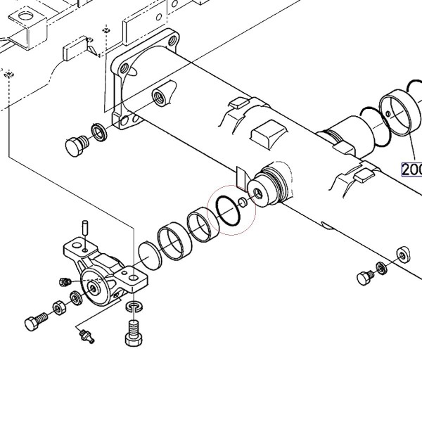 O-krúžok, 04816-50450, 5-27-100-20, Kubota L3301, Kubota L3408, Kubota L3901, Tesniaci krúžok, O-krúžok hriadeľa zdvíhadla, O-kr
