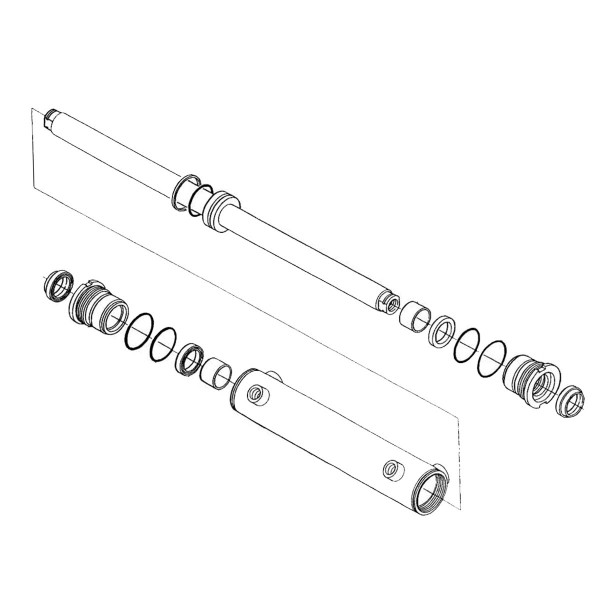 Zestaw uszczelnień, cylindra układu kierowniczego, zestaw naprawczy, uszczelki siłownika, Kubota M4700, Kubota M4900, Kubota M50
