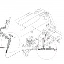 Linka rewersu, 3C001-34596, 3C001-34597, 3C001-34590, 3C001-34594, W9501-62021, 3C001-34595, 5-25-105-24, Kubota M5040,  Kubota