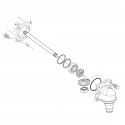 Steuern, 3,10 x 104 mm, 3,10 x 104 mm, vordere Brücke, 04811-51050, 40117166, S802105010, 5-27-100-23, Cub Cadet 8254, Kubota L3