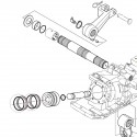 O-kroužek tříbodového hydraulického zvedacího pístu, 3A111-09830, 5-27-101-78, Kubota L4508, Kubota M5000, Kubota M6040, Těsnicí